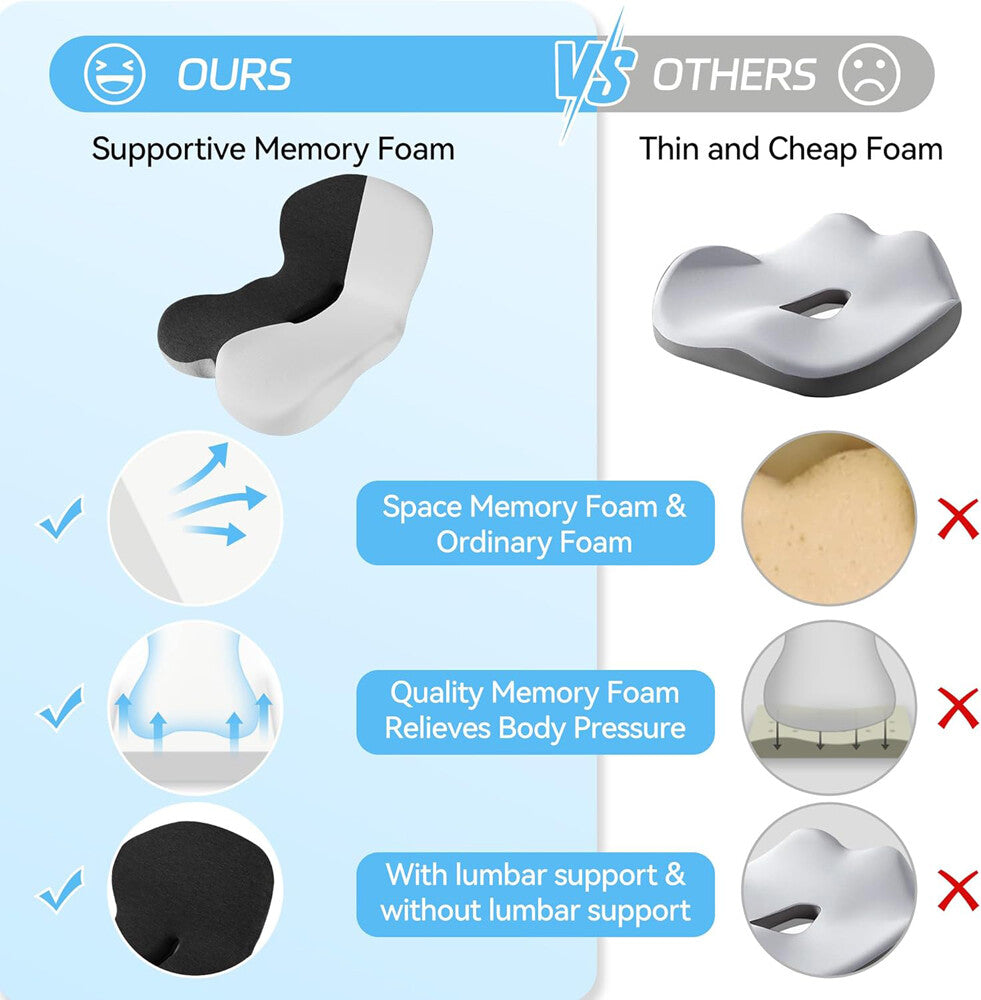 Seat Cushion W/Lumbar Support